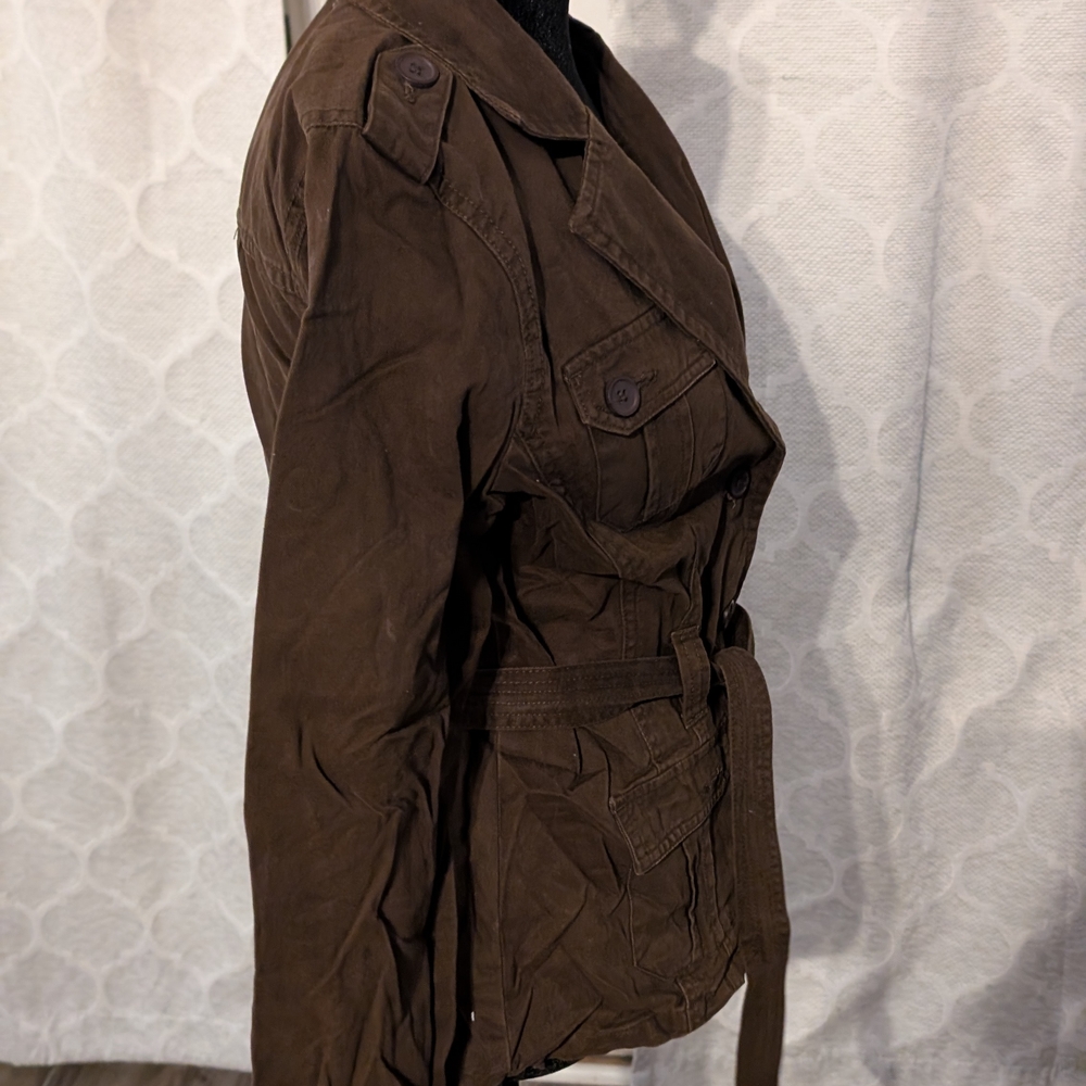 French Cuff Chocolate Utility Jacket - image 5